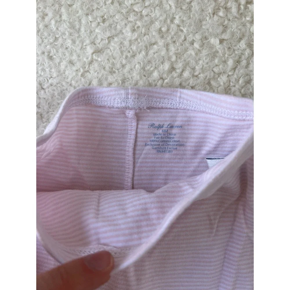 Bundle of Baby Girls Pink Pants with Feet Chick Pea & Ralph Lauren